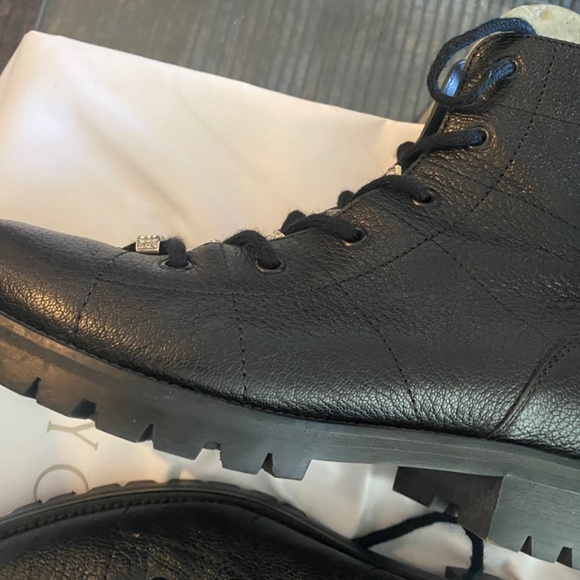 JIMMY CHOO Bren Crystal-Embellished Combat Boots - Picture 4 of 7